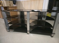 Spectral CR11140 Hifi und TV-Rack Corner CR11140BG Schwarzglas