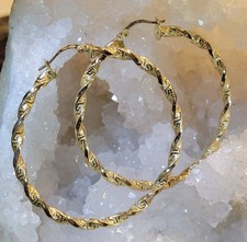 Große Creolen-Goldohrringe