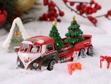 VW  T1 Bulli 6x6 Flachtransporter 1/64 Liberty Metall Modell Weihnachtsedition 