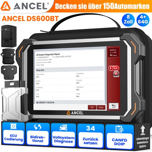 Ancel ds600bt profi obd2 - ds600bt,