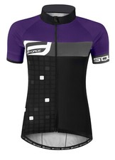 Damen Fahrrad Trikot Lila Radtrikot Kurzarm Kurz XS-XL Lady Jersey Rad Shirt MTB