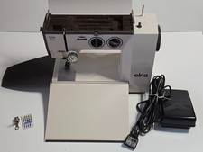 Elna Lotus SP Schweizer Nähmaschine kompakt tragbar geölt getestet Zubehör