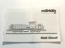 Märklin H0 MaK Diesel SBB Am 842 Anleitung Beschreibung Original aus 05/00 Top !