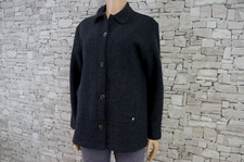 NEW MAN DAMEN REINE KOCH WOLLE FEST FREIZEIT JACKE JACKETT LOGO GRAU 40