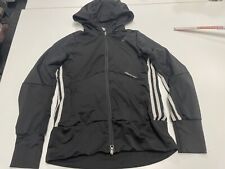 Adidas Formotion Sportjacke Gr. 38 Damen Schwarz Kapuze Laufjacke Joggen #ALC