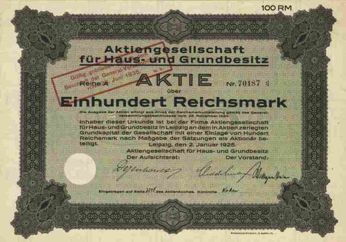 Haus und grundbesitz - haus, 1925