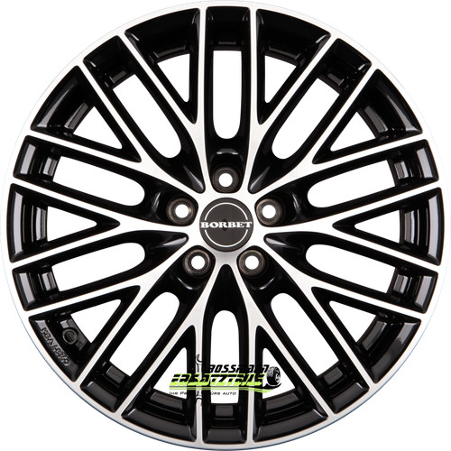 Borbet bs5 black polished - borbet, 8x18