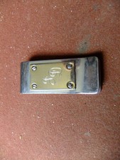 GELDSCHEINKLAMMER Krawattenhalter Klammer - Edelstahl/Gold Monogramm "GD" intakt