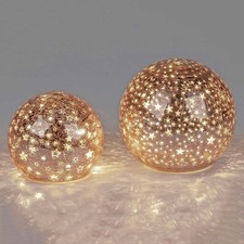 Deko-Kugel Rose-Gold Sterne