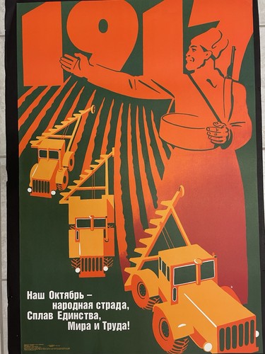 Propagandaplakat udssr 1986 - propagandaplakat,