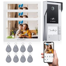 WLAN Video Türsprechanlage Sprechanlage fur 1/2/3 Familien mit 7" Touch Monitor