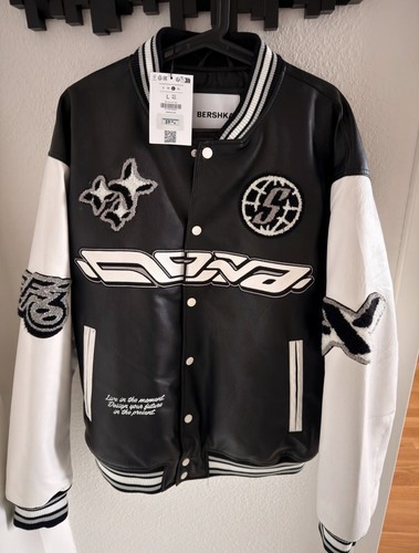 Bershka collegejacke schwarz - bershka,