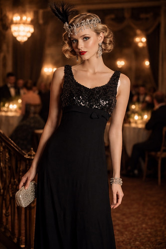 Vintage art deco abendkleid - deco,