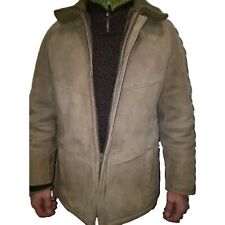 Herren kurz Mantel,Winter Pelz.Echte LammfelGr.48/50 beige.Top Zustand!
