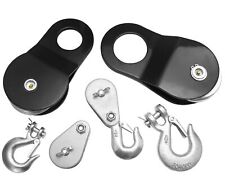 Umlenkrolle Lasthaken Seilwinde Seilzug Forstseilwinde Offroad Kettenhaken