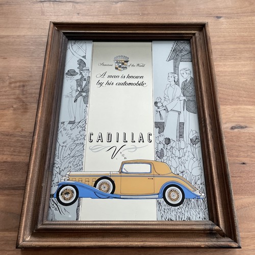 Cadillac vintage gerahmter - cadillac,
