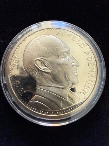 Gedenkmedaille konrad adenauer - konrad,
