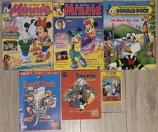 6xMinnie Maus, Donald Darkwing Duck, Micky Maus, Disney, Comic Konvolut Sammlung