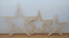 Weihnachtsstern, Deko-Stern aus Holz, 68,  81 oder 99 cm mit / ohne Beleuchtung