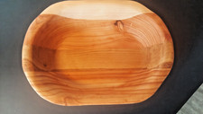 Holzschale, Schale,Eiche+Fichte+Kiefer massiv Handarbeit, L/B/H 26,5/17,5/8,5 cm