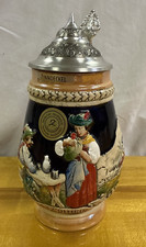 Zinndeckel german beer stein - zinndeckel,