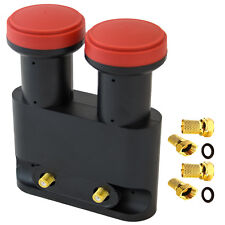 Hotbird + Astra SAT LNB Monoblock Twin Megasat Doppel LMB 0,1dB Mono Block 2er