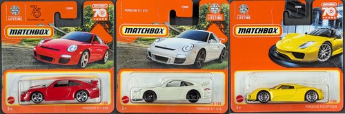 Matchbox porsche 911 - 3x,