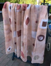 Neu! erdfarbener Voile; dezent gemustert, Meterware: 150cm x 285cm