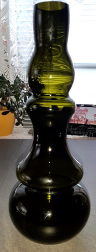 Große vintage glas vase - vintage,