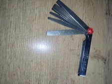 Abstandslehre Fühlerlehre 20 Blatt Ventillehre Fühllehre 0,05-1,00 mm 