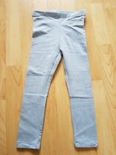 LUPILU LIDL LANGE HOSE JERSEY LEGGINGS MÄDCHEN 98 104 GUMMIBUND GRAUBLAU