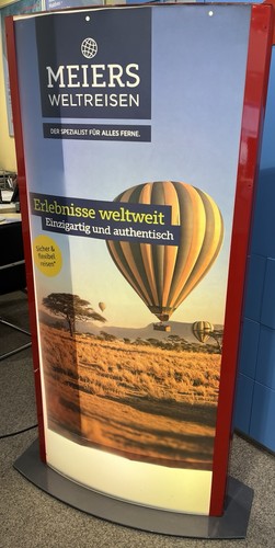 Beleuchtete werbestele für - beleuchtete,