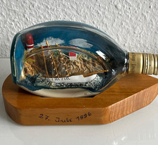 Altes Flaschenschiff, Buddelschiff, Segelschiff  22 cm