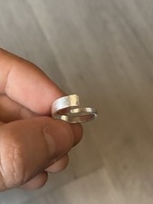 Y2k Ring Vintage 925 Sterling Silber Adjustable Damen Massiv