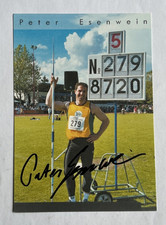orig. Autogrammkarte Leichtathletik Speerwurf Peter Esenwein (2139)
