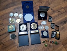 Münzen Medaillen Anstecker Schilling Ecu DKB Porsche Silber Kirchheim Schurwald