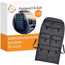 Autositz Aufbewahrungstasche Rücksitz 76 x 42cm – Auto Organizer aus Kunstleder