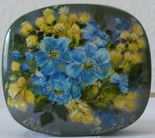 Lackmalerei. Handgemalte Lackdose mit Perlmutt-Einlage! GESCHENKIDEE!