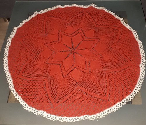Runde tischdecke gestrickt - runde, tischdecke,