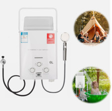 Durchlauferhitzer Campingdusche Warmwasserboiler Gasbetrieb Outdoor 6L 12KW