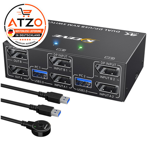 Displayport kvm switch 2 - 2,