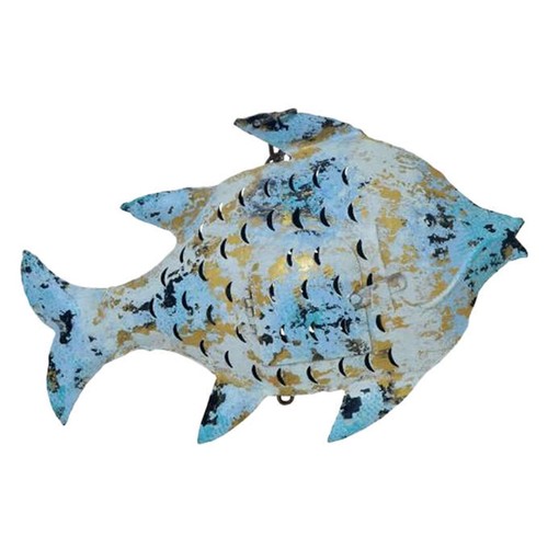 Metallfigur fisch als - metallfigur,