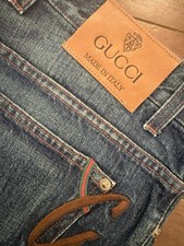 Gucci Herren Jeans, blau