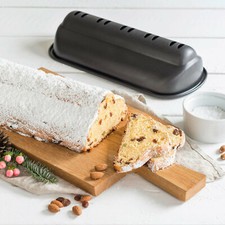 Zenker Stollenform Backform Stollenhaube Schwarz 31 x 15 cm