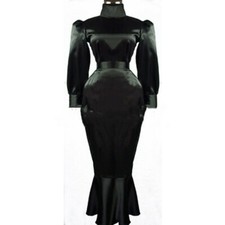 Sissy Maid Girl Black Satin