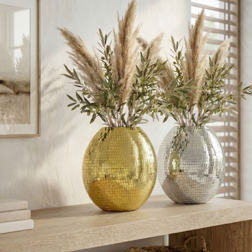 Vase tischvase 40cm metall - 40cm,
