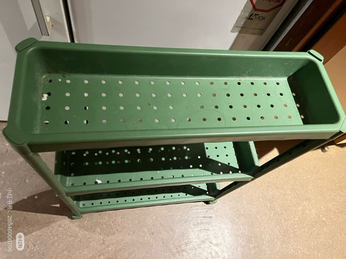 Grünes metall wandregal - grünes, 2