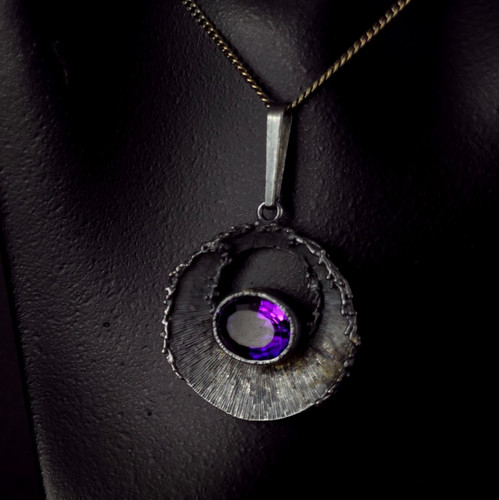 Anhänger silber 835 amethyst - anhänger,