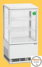 Mini Kühlvitrine 58L, weiß
