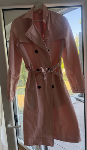 Damen trenchcoat mantel rosa - damen,